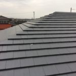 瓦工事が完了しました。