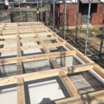 基礎断熱、土台敷完了！