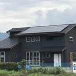 足場の撤去（高気密・高断熱・バリアフリーの木の家）