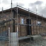 サッシを取り付けました